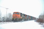 CN 5720 in a blizzard